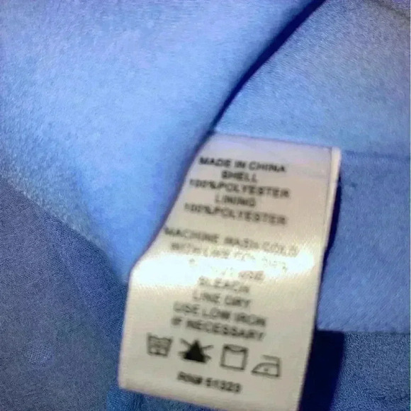 CeCe Split Neck Long Sleeve Clip Dot Tiered Babydoll Dress NEW - Picture 8 of 12